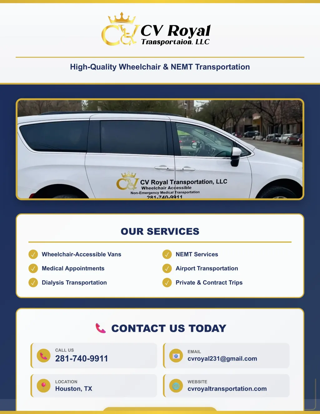 CV Royal Transportation Service